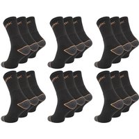 Paolo Renzo Businesssocken Berufssocken - Work Socken, für Arbeits- und Trekkingschuhe geeignet (18-Paar, Robuste Atmungsaktive Herren Work Socks mit verstärkter Ferse) Berufssocken - Work Socken, für Arbeits- und Trekkingschuhe geeignet von Paolo Renzo