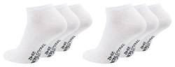 Paolo Renzo Sneaker Socken Damen & Herren aus Baumwolle 6 Paar Unisex Sneakersocken Kurze Socken OEKO-TEX Standard 100 Größe 43/46 Weiß von Paolo Renzo