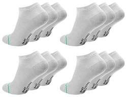 Paolo Renzo Unisex Bambus Sneaker Socken 12 Paar Bambus Sneakersocken für Damen und Herren Kurze Socken Geruchshemmend Größe 43/46 Hellgrau von Paolo Renzo