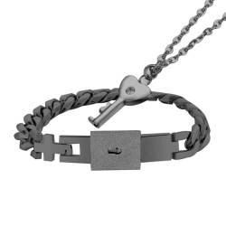 Paowsietiviity Damen-Armband, modische Halskette, Paare, Schmuck, Armbänder, Geschenke, Armreif, Verkleiden für Hochzeit, Verlobung, Party, Stahl, Farbe, Siehe Produktbeschreibung, Kunststoff, Siehe von Paowsietiviity