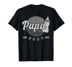 Frischgebackener Papa 2023, Baby Geburt Papa 2023 T-Shirt von Papa 2023 - Content Design Studio