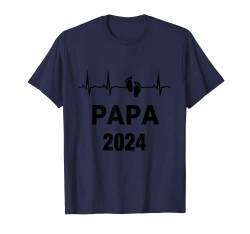 Herren Papa 2024 Baby Papa T-Shirt von Papa 2024