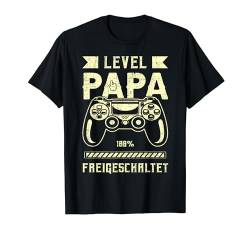 Herren Frischgebackener Papa, Gaming, Level Papa, Game Controller T-Shirt von Papa - Content Design Studio
