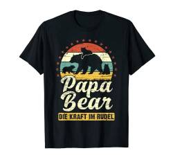 Herren Papa Bear, 3 Bären-Welpen, Papa 3 Kinder, Vatertag, Bär T-Shirt von Papa - Content Design Studio