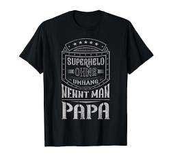Herren Papa Superheld ohne Umhang, Vatertag T-Shirt von Papa - Content Design Studio