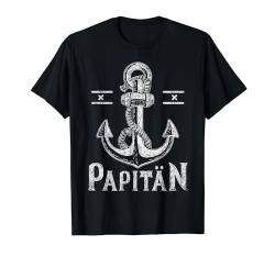 Papitän, Papa Seemann, Schiffsanker, nautisch T-Shirt von Papa - Content Design Studio