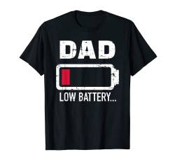 Papa Dad low battery T-Shirt von Papa Geschenke