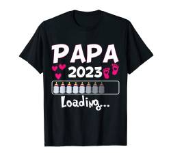 Ich Werde Papa Loading 2023 Baby Ankündigung Mädchen T-Shirt von Papa Loading 2023