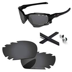 PapaViva Ersatzlinsen & Gummi-Kits für for Oakley Jawbone Vented Schwarz Grau - Polarisiert von PapaViva