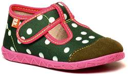 Pape Kinderhausschuhe Polka-Dots (Polka-Dots Green, EU Schuhgrößensystem, Kleinkind, Numerisch, Breit, 27) von Pape