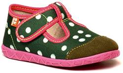 Pape Kinderhausschuhe Polka-Dots (Polka-Dots Green, EU Schuhgrößensystem, Kleinkind, Numerisch, Breit, 30) von Pape
