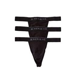 papi Herren 3er Pack Premium Fashion Cotton Active Stretch Thong, schwarz, Large von Papi