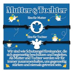 Mutter Tochter Armband Geschenke für Mama und Tochter Armbänder Schutzengel Geschenk Von Mutter Geburtstagsgeschenk zum Geburtstag Geschenkideen Schmuck Frauen Schmuckset für 2 Damen Weilnachten von Papixvodet