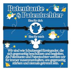 Patentante Armband Patentochter Geschenke für Patenkind Von Patentante Patentochter Armbänder Geschenk zum Geburtstag Geschenkideen Schutzengel Schmuck Frauen Schmuckset für 2 Damen Sinvolles von Papixvodet