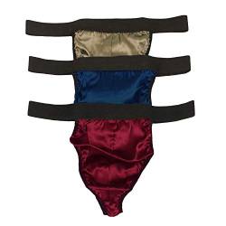 Paradise Silk Herren Tanga mit breitem elastischem Bund im Sparpack (3 Stück), C, XXL von Paradise Silk