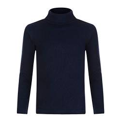 Paradise Kinder Jungen Mädchen Rollkragen Gerippter Pullover Top Rollkragen Gr. 12 Jahre, navy von Paradise