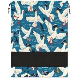 Funny Bird Ocean Sommer-Schuhtasche für Reisen, faltbar, Sport-Schuhaufbewahrung, Verpackung, Organizer, Golf, Fitnessstudio, Tanz, Spitzenschuhtaschen mit Reißverschluss, Unisex-Schuhbeutel für Damen von Pardick