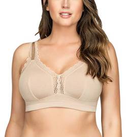 Parfait Dalis Women's Full Figure Sleep Bra Wire Free Bralette Style P5641-Bare-80G von Parfait