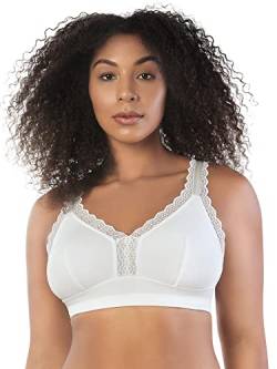 Parfait Dalis Women's Full Figure Sleep Bra Wire Free Bralette Style P5641-Pearl White-90J von Parfait