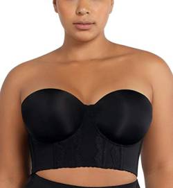 Parfait Elissa P50116 Damen-BH, trägerlos, kurz, nahtlos-Schwarz-75G von Parfait