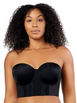 Parfait Elissa P50116 Damen Vollbrust und volle Figur trägerloser Longline BH, Schwarz, 95C von Parfait