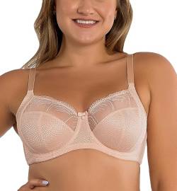 Parfait Pearl P60923 Women's Unlined Full Busted Bra BH mit voller Abdeckung,Kamee stieg,90F von Parfait