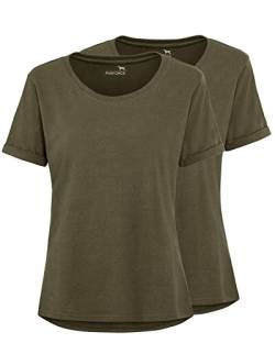 Parforce Damen Doppelpack T-Shirts Oliv M von Parforce