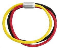 Armband Nationen Flagge Segeltau Unisex Friedensarmband Fanartikel Magnetverschluss 8mm Durchmesser Deutschland Ukraine Italien Spanien England Fußball WM (23.00, Deutschland) von Paris Montana