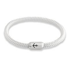 Paris Montana Anker Gravur Segeltau Unisex Armband Unisex Geflochten Handmade Hochwertiger Magnetverschluss Durchmesser 6mm (22, White Sands) von Paris Montana