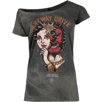 Parkway Drive T-Shirt - Devil Tricks - S bis L - für Damen - Größe S - dunkelgrau  - Lizenziertes Merchandise! von Parkway Drive