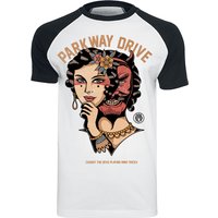 Parkway Drive T-Shirt - Devil Tricks - S bis XXL - für Männer - Größe M - schwarz/weiß  - Lizenziertes Merchandise! von Parkway Drive