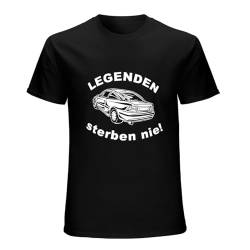 OPEL CALIBRA for Men Tee 100% Cotton Short Sleeve T-Shirt Black XXL von Parlede