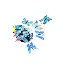 Parliky 1Pc Hut Haarspange Partydeko Clips Haar Leistung D Mini Dekoration Top Dekorative Schmetterlinge Ornament Kopf Stirnband Clip Elegante Dekorationen Kopfschmuck Schmetterling Blau von Parliky