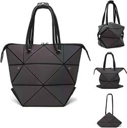 Parnerme Handtasche Damen Modische Four in One Top-Griff-Frauen-Geometrische Leuchtende Holografische Geldbörsen und Umhängetasche Damen von Parnerme