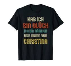 Herren CHRISTINA TShirt Lustig Spruch Witziges Partner Hochzeit T-Shirt von Partner Hochzeit Designs mit lustigem Spruch