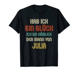 Herren JULIA TShirt Lustig Spruch Witziges Partner Hochzeit Vorname T-Shirt von Partner Hochzeit Designs mit lustigem Spruch