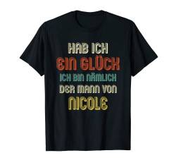Herren NICOLE TShirt Lustig Spruch Witziges Partner Hochzeit T-Shirt von Partner Hochzeit Designs mit lustigem Spruch