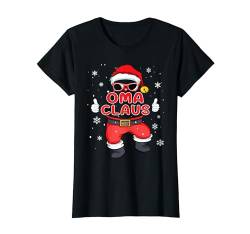 Oma Claus Weihnachten Familie Partnerlook Weihnachtsmann T-Shirt von Partnerlook Familienoutfit Outfit Weihnachten