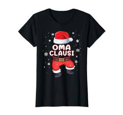 Oma Claus Weihnachten Familie Partnerlook Weihnachtsmann T-Shirt von Partnerlook Familienoutfit Outfit Weihnachten