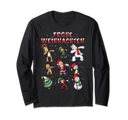 Dabbing Weihnachtsmann Kinder Männer Geschenk Weihnachten Langarmshirt von Partnerlook Weihnachten Familien Outfits by KaMi