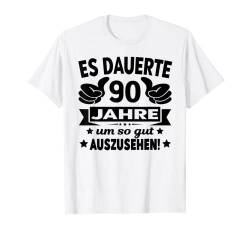 90 Jahre Geburtstag Mann Frau Lustiges Geburtstagsoutfit T-Shirt von Party Geburtstagsgeschenk Geschenkidee Deko 1932