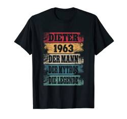 Herren 59 Jahre Geburtstag Dieter Mann Lustiges Geburtstagsoutfit T-Shirt von Party Geburtstagsgeschenk Geschenkidee Deko 1963