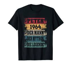 Herren 58 Jahre Geburtstag Peter Mann Lustiges Geburtstagsoutfit T-Shirt von Party Geburtstagsgeschenk Geschenkidee Deko 1964