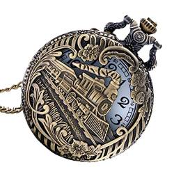 1stk Retro Halskette Taschenuhr Herren Taschenuhr Mit Kette Alte Taschenuhr Eisenbahn Taschenuhr Kettenuhr Halb Hunter Taschenuhr Zug Uhr Mechanisch Brustuhr Damen Zinklegierung von PartyKindom