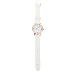 PartyKindom 1 x Damen-Armbanduhr für Damen, Freizeit, Armbanduhr, einfache Business-Uhren für Damen, weiß, 23.5X4cm, Modisch von PartyKindom