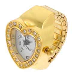 Ringuhr Digitaluhren Für Damen Digitaluhr Für Frauen Edelstein Uhr Biker-statement-ring Kristall-handuhr Geschenk Ansehen Strass-fingerring Minibike Armband Legierung Sport Student von PartyKindom