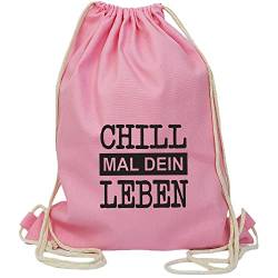 Partybob Fun-Beutel Chill mal dein Leben (Rosa) von Partybob