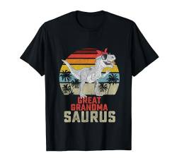 Oma saurus T Rex Dinosaurier Urgroßmutter Saurus Familie T-Shirt von Passenden Familie Saurus Rex Geschenk Geschäft
