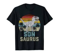 Sonsaurus T Rex Dinosaurier-Sohn Saurus Kind Familie T-Shirt von Passenden Familie Saurus Rex Geschenk Geschäft