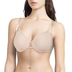 Passionata - Miss Joy Fantasy Spacer-BH - Atmungsaktiver und Leichter BH - Trendiger BH Damen - Unsichtbarer BH - Verziert mit Schmetterlingen - Doppelträger, beige, EU 70E von Passionata